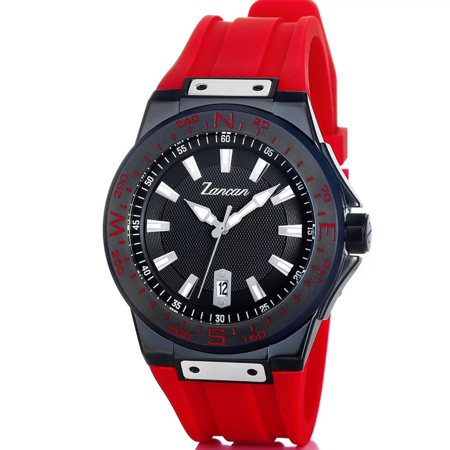 Zancan Gioielli Orologio Solo Tempo Zancan In Acciaio Con Datario E Cinturino In Silicone.> Orologi